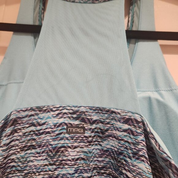 MPG Summer Dress Women's size small turquoise and blue with shelf bra - Picture 3 of 4